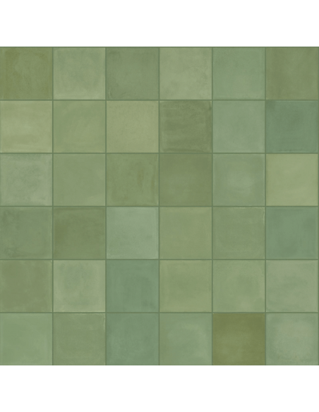 Porcelánico D_SEGNI BLEND Verde 10x10cm de MARAZZI - M613