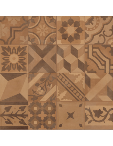 Porcelánico D_SEGNI BLEND Decoro Mix Terra 20x20cm de MARAZZI - M609