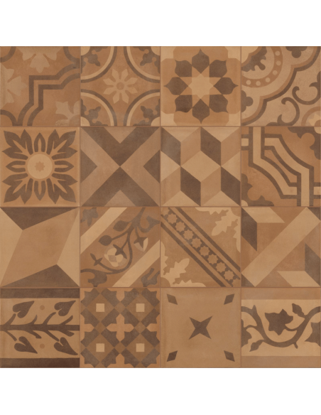 Porcelánico D_SEGNI BLEND Decoro Mix Terra 20x20cm de MARAZZI - M609