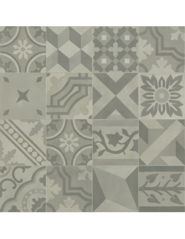 Porcelánico D_SEGNI BLEND Decoro Mix Grigio 20x20cm de MARAZZI - M60A