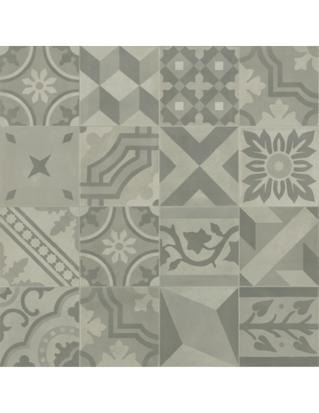 Porcelánico D_SEGNI BLEND Decoro Mix Grigio 20x20cm de MARAZZI - M60A