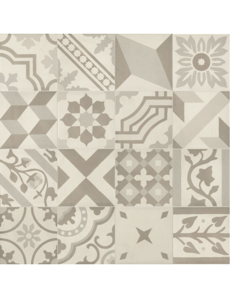 Porcelánico D_SEGNI BLEND Decoro Mix Osso 20x20cm de MARAZZI - M60D