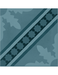 Porcelánico D_SEGNI BLEND Tappeto 1* Azzurro 20x20cm de MARAZZI - M60F