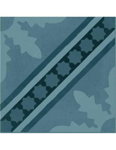 Porcelánico D_SEGNI BLEND Tappeto 1* Azzurro 20x20cm de MARAZZI - M60F