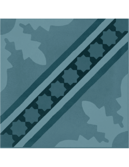 Porcelánico D_SEGNI BLEND Tappeto 1* Azzurro 20x20cm de MARAZZI - M60F