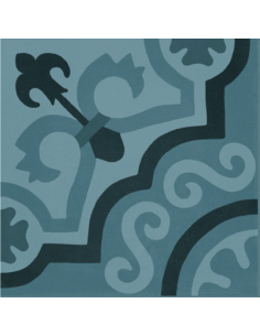 Porcelánico D_SEGNI BLEND Tappeto 2 Azzurro 20x20cm de MARAZZI - M60G