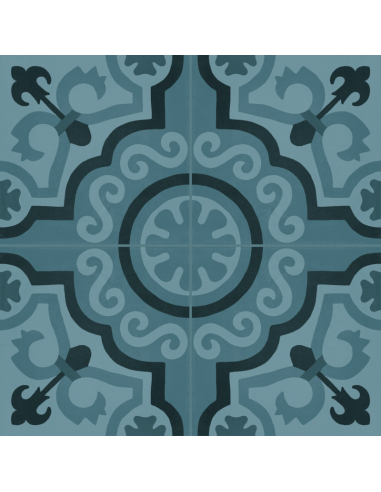 Porcelánico D_SEGNI BLEND Tappeto 2 Azzurro 20x20cm de MARAZZI - M60G