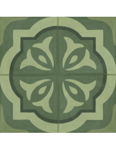 Suelo porcelánico D_SEGNI BLEND Tappeto 3* Verde 20x20cm de MARAZZI - M60H 2