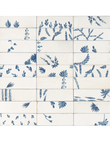 Porcelánico RICE Decoro Leaf Bianco de Marazzi (Ref. M96T) | Azulisimo