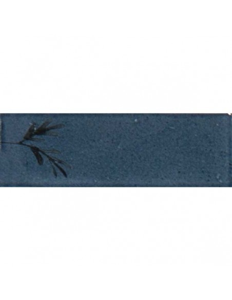 Porcelánico RICE Decoro Leaf Blu de Marazzi (Ref. M96W) | Azulisimo