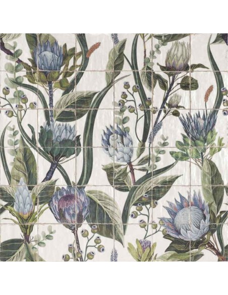Azulejo LIVORNO Mural Protea de Mainzu | Ref. PT03193