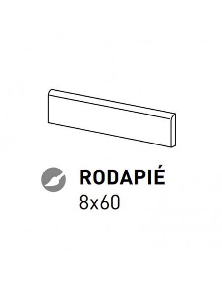 Rodapié porcelánico SELVA Iroko de GRESPANIA | Cerámica efecto madera | Azulisimo