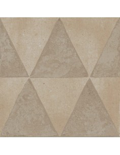 Porcelánico ARTCRAFT Sabbia decoro triangoli de Marazzi. Ref MH0U 2