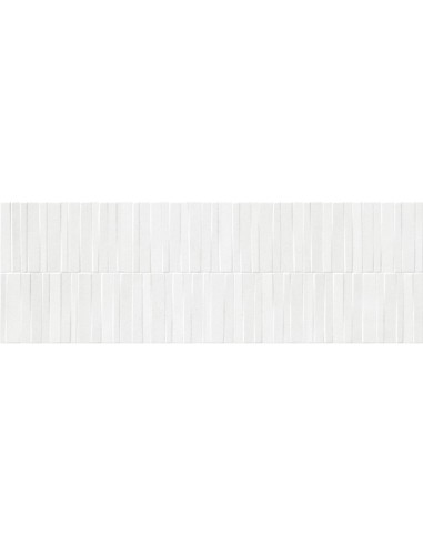 Azulejo Slow Wall,modelo Dash Gesso 3D cromo de la marca Marazzi. Ref MPCE