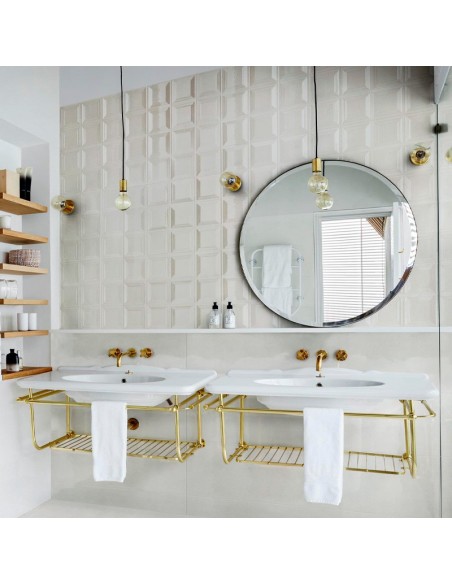 Azulejo Bliss 3D Square Ice de la marca Marazzi. Ref.MP5V