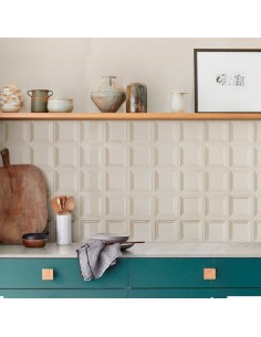 Azulejo Bliss 3D Square Cream de la marca Marazzi. Ref.MP5X 2