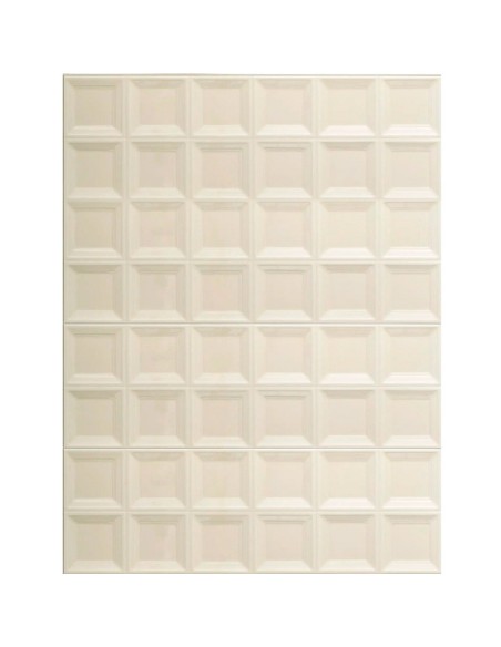 Azulejo Bliss 3D Square Cream de la marca Marazzi. Ref.MP5X