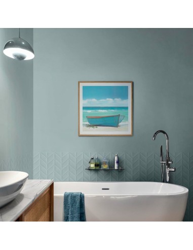 Azulejo Flora Azzurro Struttura 3D Spike 30x90cm de la marca Marazzi. Ref.MP85