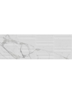 Azulejo Fabula Wall Statuario Struttura 3D Gentle 33x100cm de la marca Marazzi. Ref. MN3K