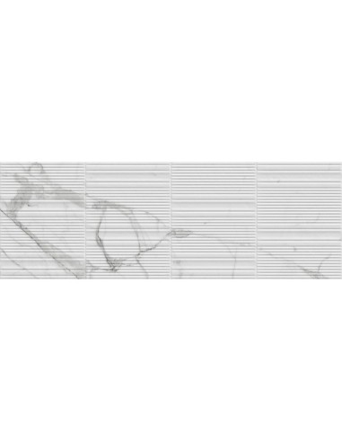 Azulejo Fabula Wall Statuario Struttura 3D Gentle 33x100cm de la marca Marazzi. Ref. MN3K