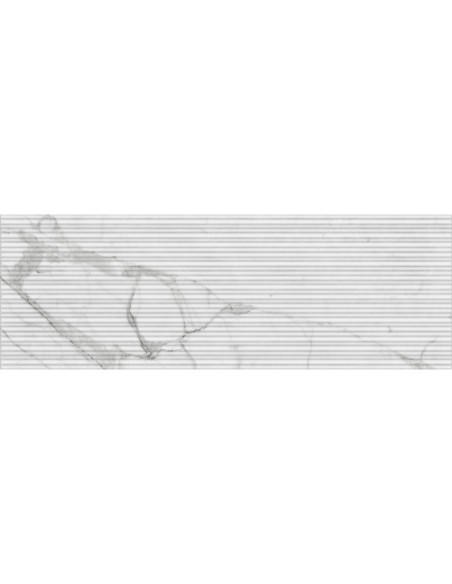 Azulejo Fabula Wall Statuario Struttura 3D Mikado 33x100cm de la marca Marazzi. Ref MN2U