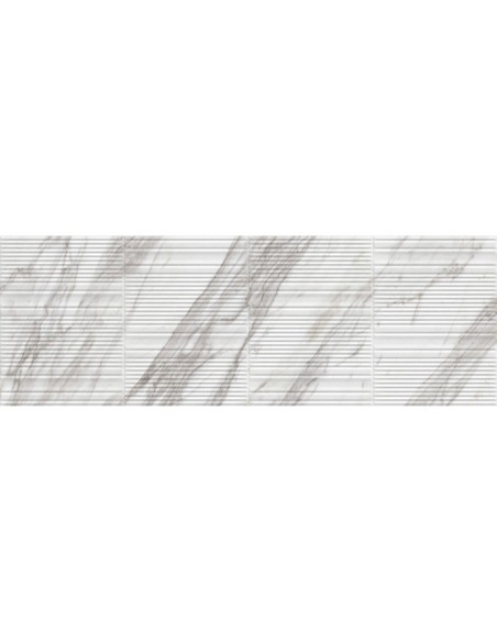 Azulejo Fabula Wall Calacatta Struttura 3D Gentle 33x100cm de la marca Marazzi. Ref MN3G