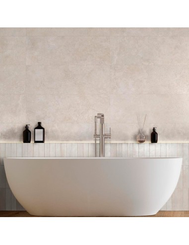 Azulejo Fabula Wall Travertino Cross Bianco 33x100cm de la marca Marazzi. Ref MP9Q