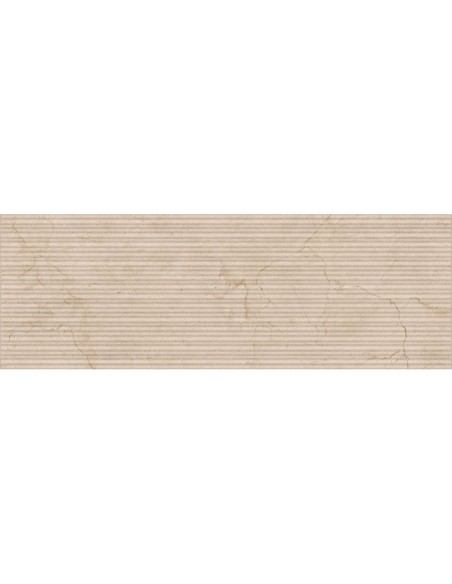 Azulejo Fabula Wall Marfil Struttura 3D Mikado 33x100cm de la marca Marazzi. Ref MN2L