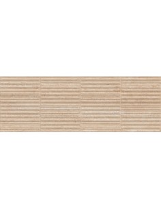 Azulejo Fabula Wall Travertino Struttura 3D Gentle 33x100cm de la marca Marazzi. Ref MP0H