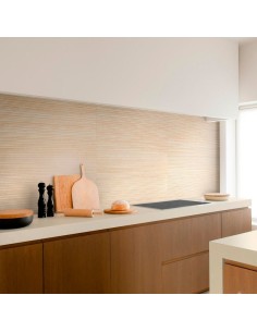 Azulejo Fabula Wall Travertino Struttura 3D Mikado 33x100cm de la marca Marazzi. Ref MP0K 2