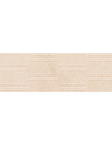 Azulejo Fabula Wall 3D Gentle Travertino Cross Beige de MARAZZI 33x100cm de la marca Marazzi. Ref MP9N