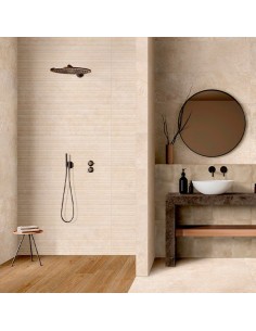 Azulejo Fabula Wall 3D Gentle Travertino Cross Beige de MARAZZI 33x100cm de la marca Marazzi. Ref MP9N 2