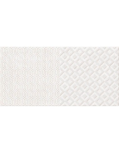 Azulejo TEXTURE Stencil Blanco de Grespania