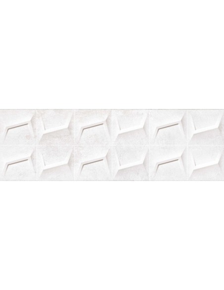 Azulejo GALVANIC Haro Blanco 31.5x100cm de Grespania