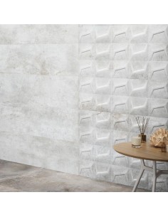 Azulejo GALVANIC Haro Aluminio 31.5x100cm de Grespania 2