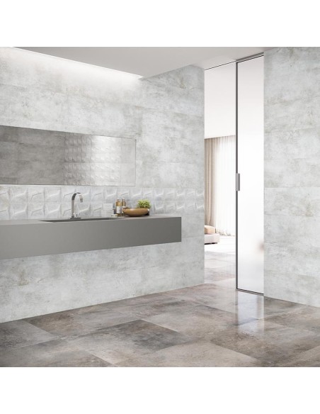 Azulejo GALVANIC Aluminio 30x60cm de Grespania