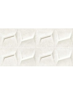 Azulejo GALVANIC Haro Blanco 31.5x100cm de Grespania