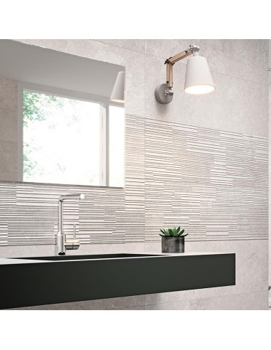 Azulejo LOIRE Cher Gris 31.5x100cm de Grespania