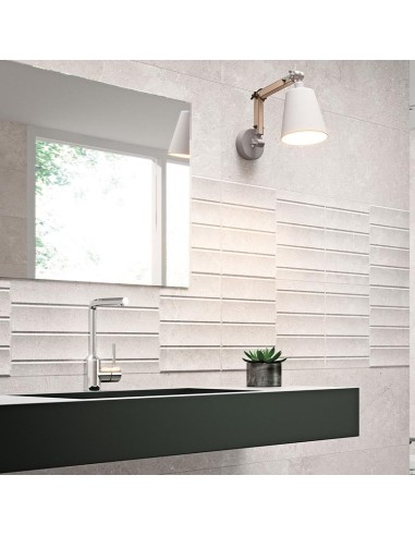 Azulejo LOIRE Lille Gris 31.5x100cm de Grespania