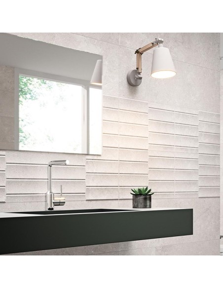 Azulejo LOIRE Lille Gris 31.5x100cm de Grespania