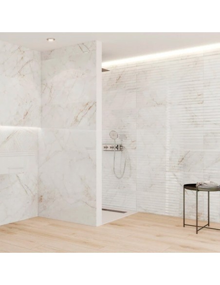 Azulejo MARMOREA CUARZO RENO Sílex 31.5x100cm de Grespania