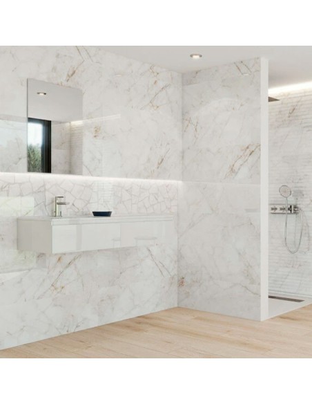 Azulejo MARMOREA CUARZO RENO Jade 31.5x100cm de Grespania