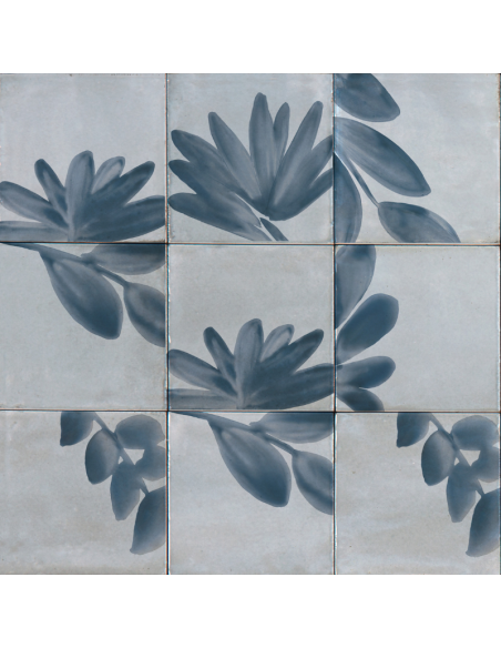 Porcelánico RICE Decoro Blossom Grigio de Marazzi (Ref. M9JD) | Azulisimo