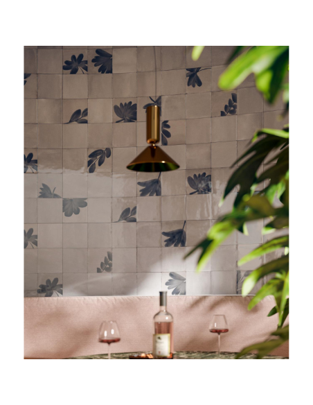 Porcelánico RICE Decoro Blossom Grigio de Marazzi (Ref. M9JD) | Azulisimo