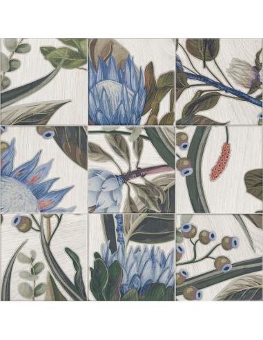 Porcelánico BOTTEGA Decor Blue Leaves de Mainzu | Ref. PT03339