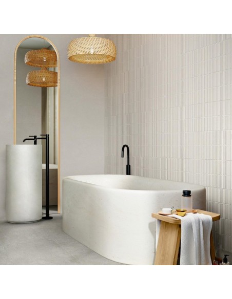 Azulejo ROOM Wall Grigio 3D Match de Marazzi MP6C | Relieve Moderno en Gris