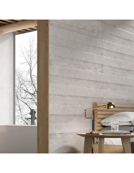 Azulejo TEXTURE Spatula Perla 45x120cm de Grespania