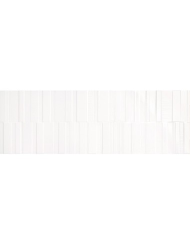 Azulejo PURE White Struttura Code 3D Lux de MARAZZI. Ref M12Y