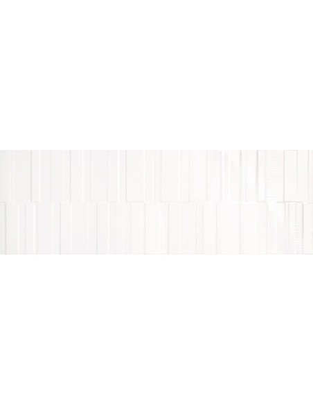 Azulejo PURE White Struttura Code 3D Lux de MARAZZI. Ref M12Y