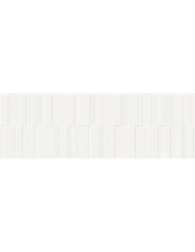 Azulejo PURE White Struttura Code 3D Sat de MARAZZI. Ref M130